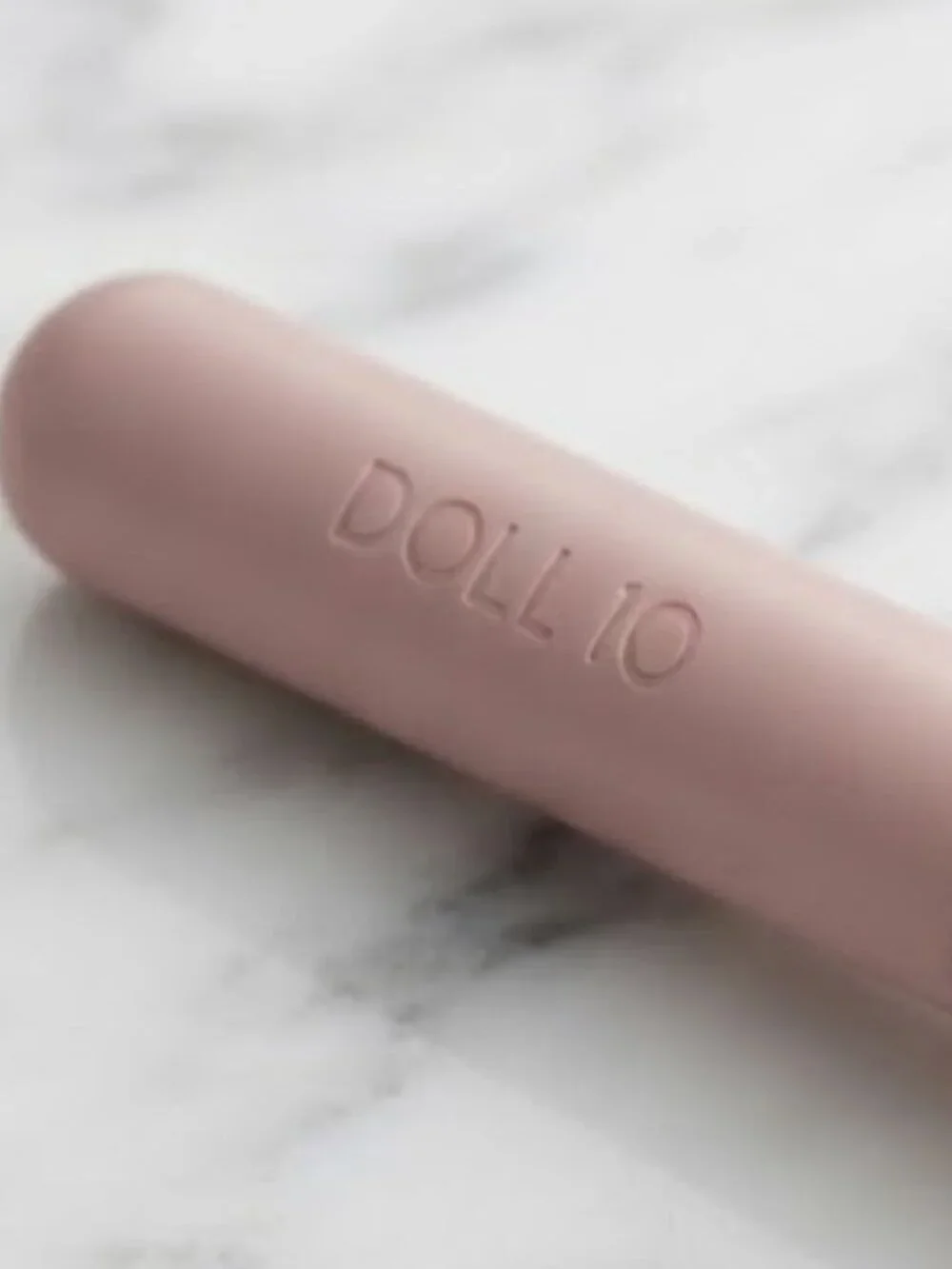 Doll 10 Skin Buffing Brush Beautiful Pink Handle! - Brand New!